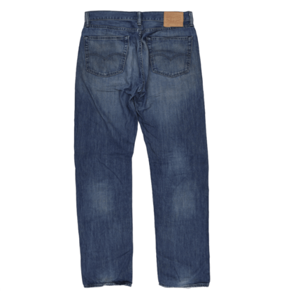 Levi's 505 Regular Fit Blue Denim Jeans W33 L36 Cotton Straight Leg Vintage