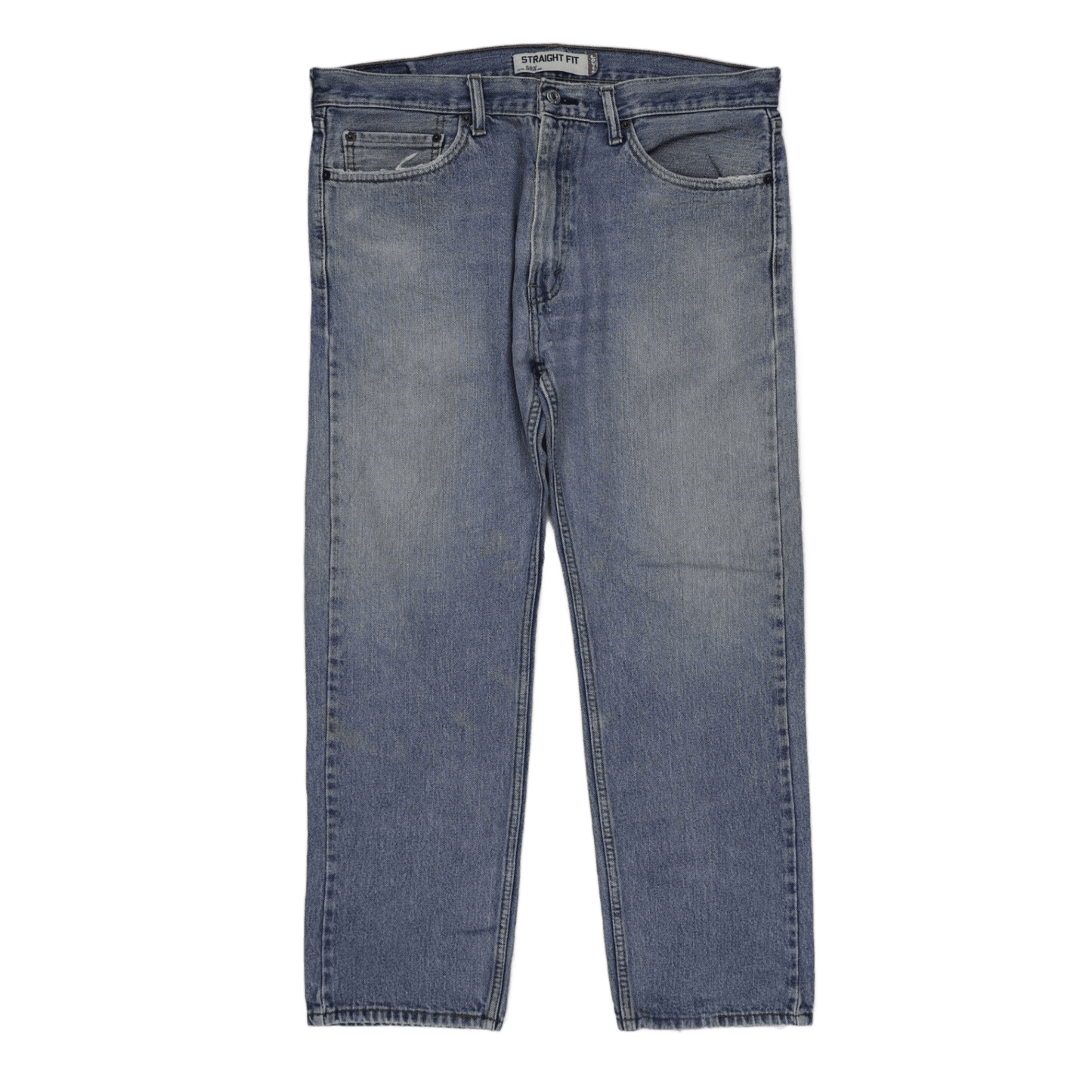 Levi's 505 Straight Fit Men's Jeans Light Blue W36 L30 100 Percent Cotton