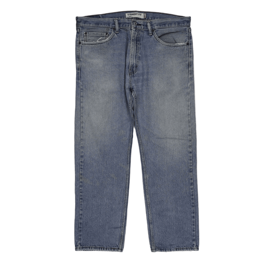 Levi's 505 Straight Fit Men's Jeans Light Blue W36 L30 100 Percent Cotton