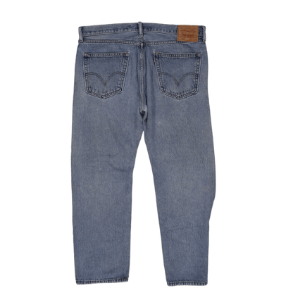 Levi's 505 Straight Fit Men's Jeans Light Blue W36 L30 100 Percent Cotton
