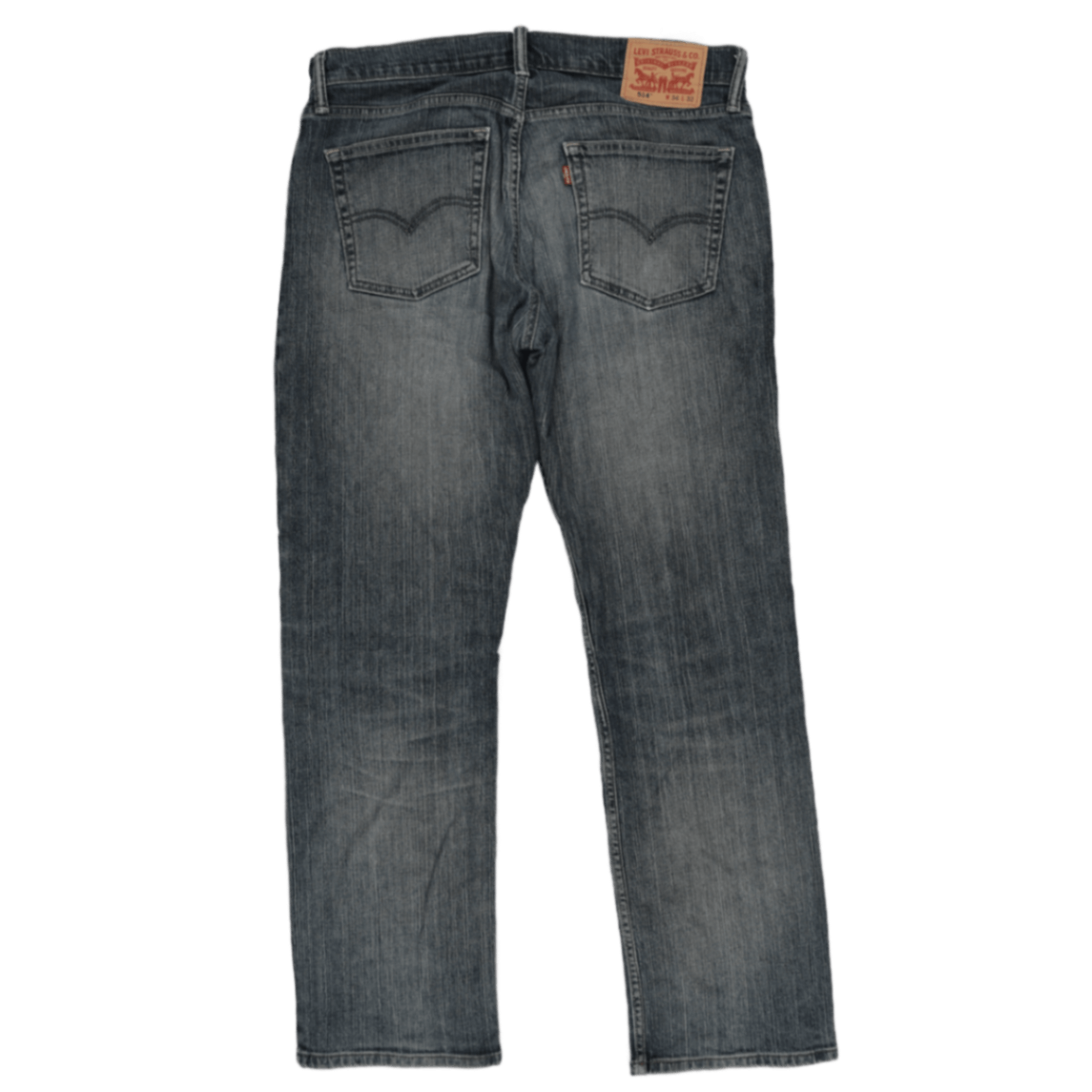 Levi's 514 Straight Fit Jeans Blue W34 L32 Cotton Men's Clothing