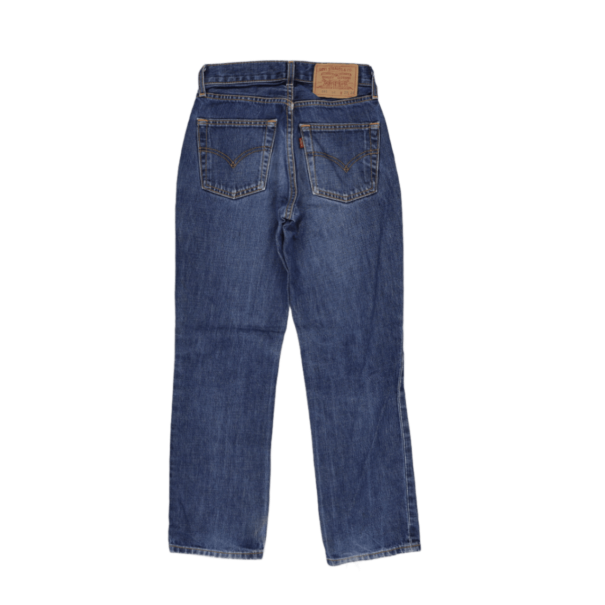 Levi's 595 Women's Vintage Blue Denim Jeans 27W 28L Cotton Straight Leg