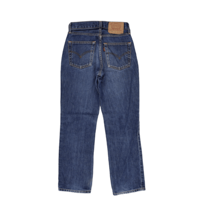 Levi's 595 Women's Vintage Blue Denim Jeans 27W 28L Cotton Straight Leg