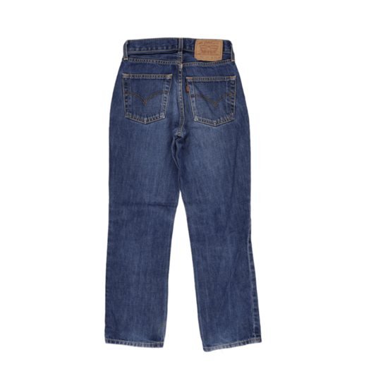 Levi's 595 Women's Vintage Blue Denim Jeans 27W 28L Cotton Straight Leg