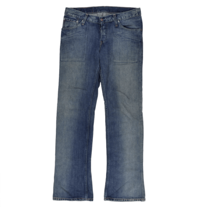 Levi's 518 Straight Leg Blue Denim Jeans W32 L34 100 Cotton Mens