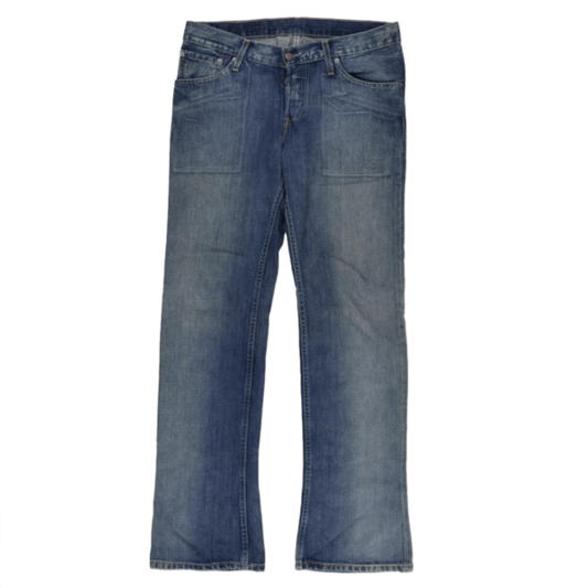 Levi's 518 Straight Leg Blue Denim Jeans W32 L34 100 Cotton Mens
