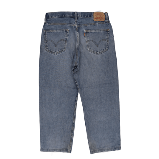 Levi's 550 Relaxed Fit Blue Vintage Jeans W35 L30 100% Cotton