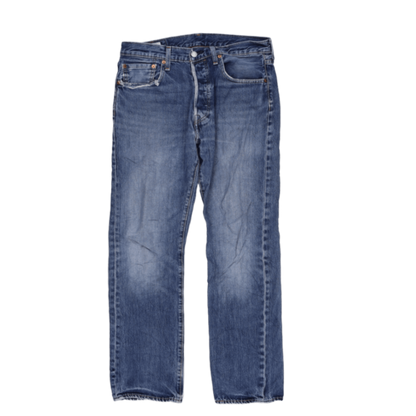 Levi's 505 Vintage Blue Denim Jeans Regular Fit 34W 30L Cotton