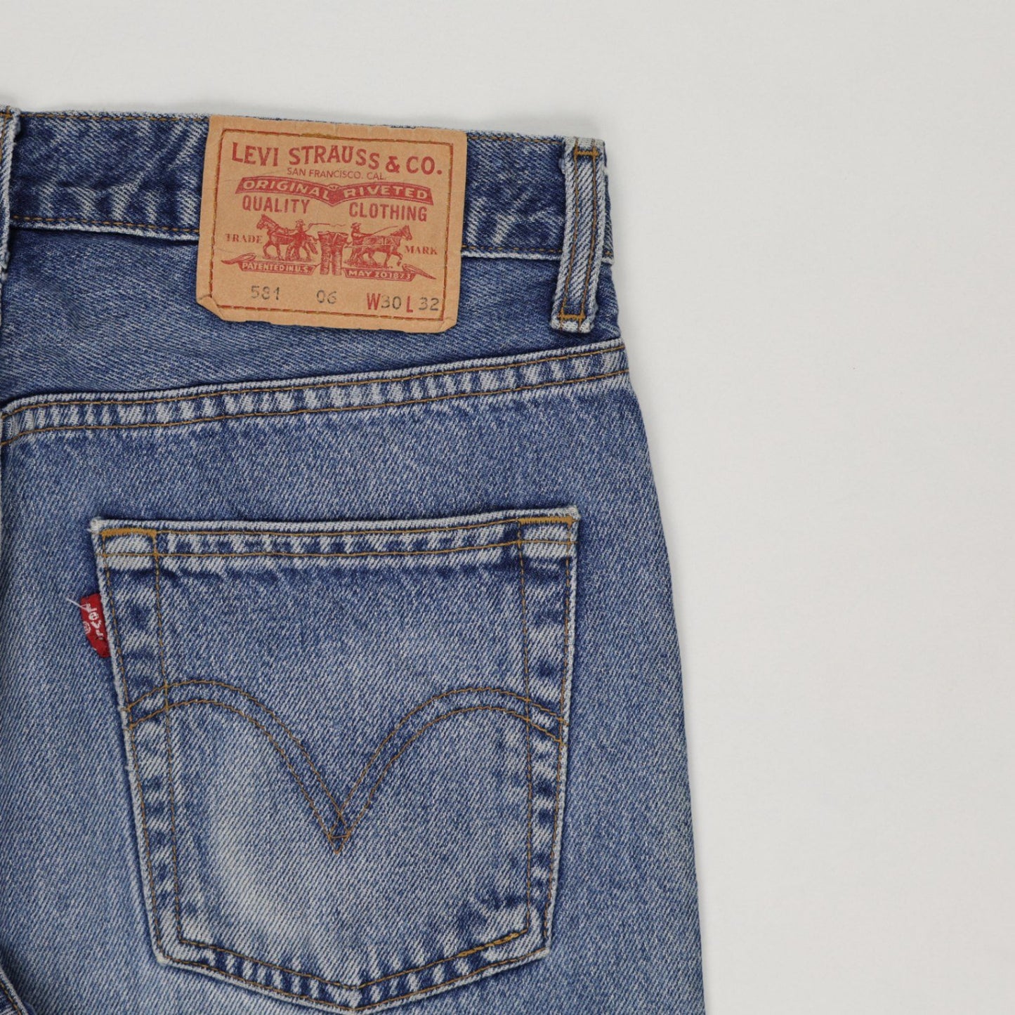 Levi's 501 Vintage Blue Straight Leg Jeans W30 L32 Cotton