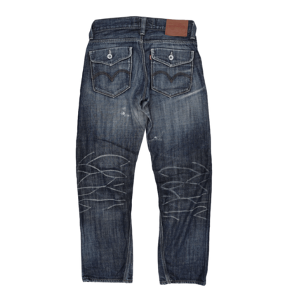 Levi's Vintage Relaxed Fit Blue Denim Jeans W34 L34 Cotton 34 Inseam