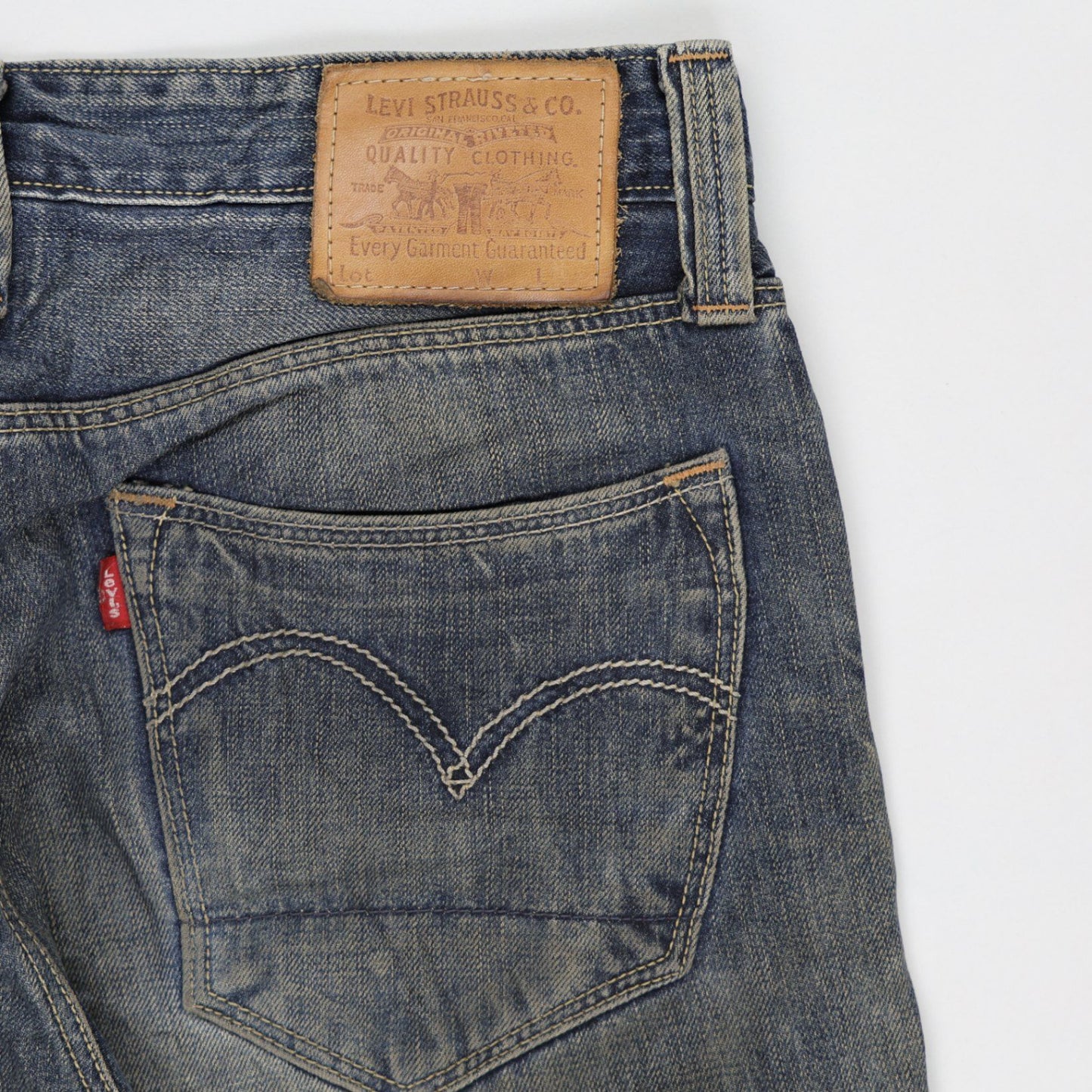 Levi's 501 Vintage Faded Blue Straight Leg Jeans W32 L32 Cotton