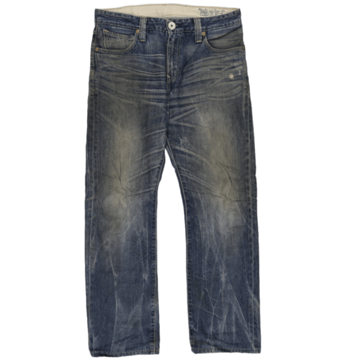 Levi's 501 Vintage Faded Blue Straight Leg Jeans W32 L32 Cotton