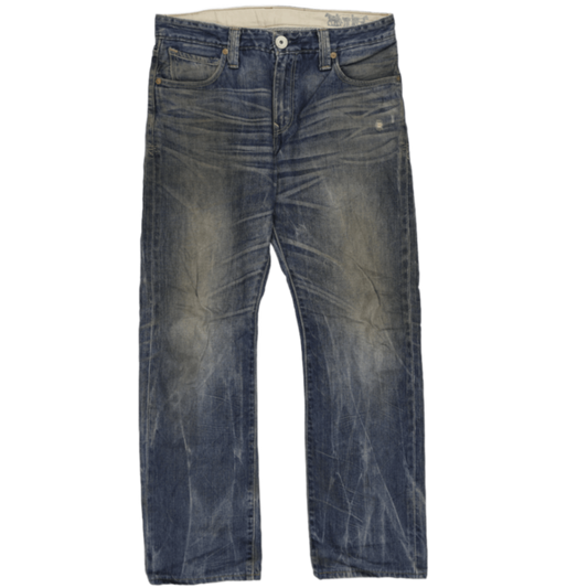 Levi's 501 Vintage Faded Blue Straight Leg Jeans W32 L32 Cotton