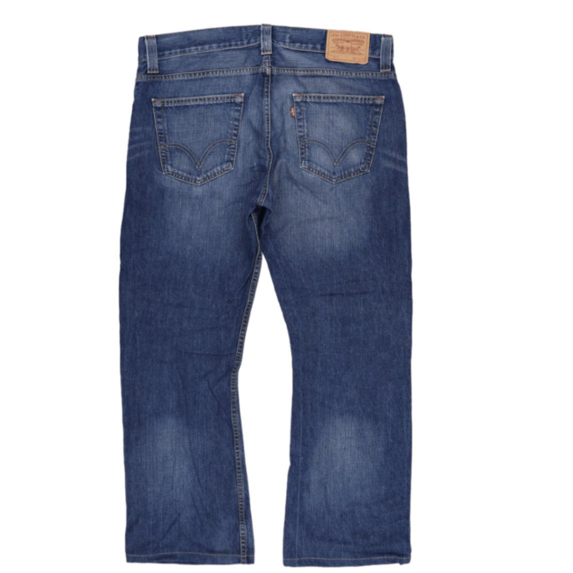 Levi's 512 Slim Fit Blue Denim Jeans W38 L32 Cotton Vintage Men's Clothing