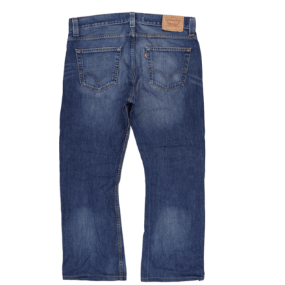 Levi's 512 Slim Fit Blue Denim Jeans W38 L32 Cotton Vintage Men's Clothing
