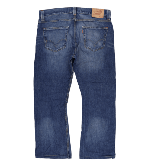 Levi's 512 Slim Fit Blue Denim Jeans W38 L32 Cotton Vintage Men's Clothing