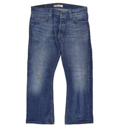 Levi's 512 Slim Fit Blue Denim Jeans W38 L32 Cotton Vintage Men's Clothing