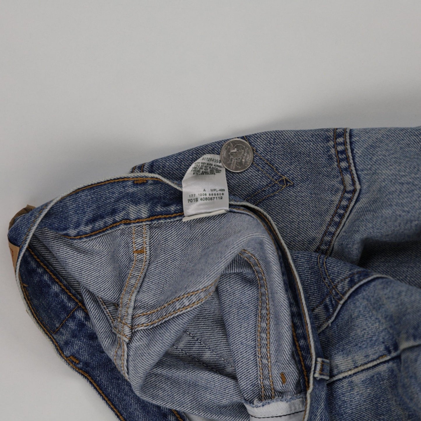 Levi's 505 Vintage Blue Jeans W32 L32 Straight Leg Cotton