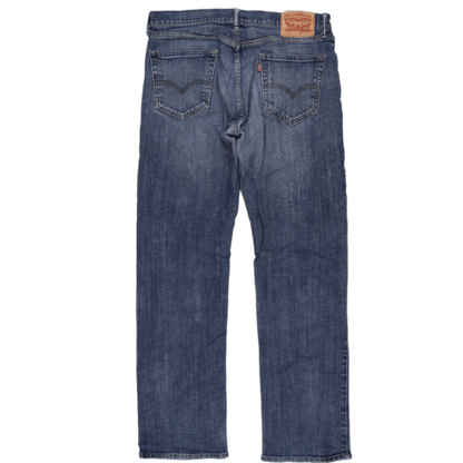 Levi's 551Z Authentic Straight Fit Jeans Blue W34 L34 Cotton Vintage