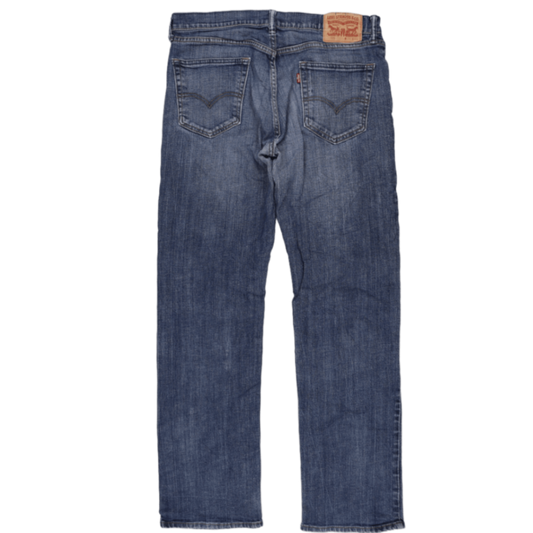 Levi's 551Z Authentic Straight Fit Jeans Blue W34 L34 Cotton Vintage