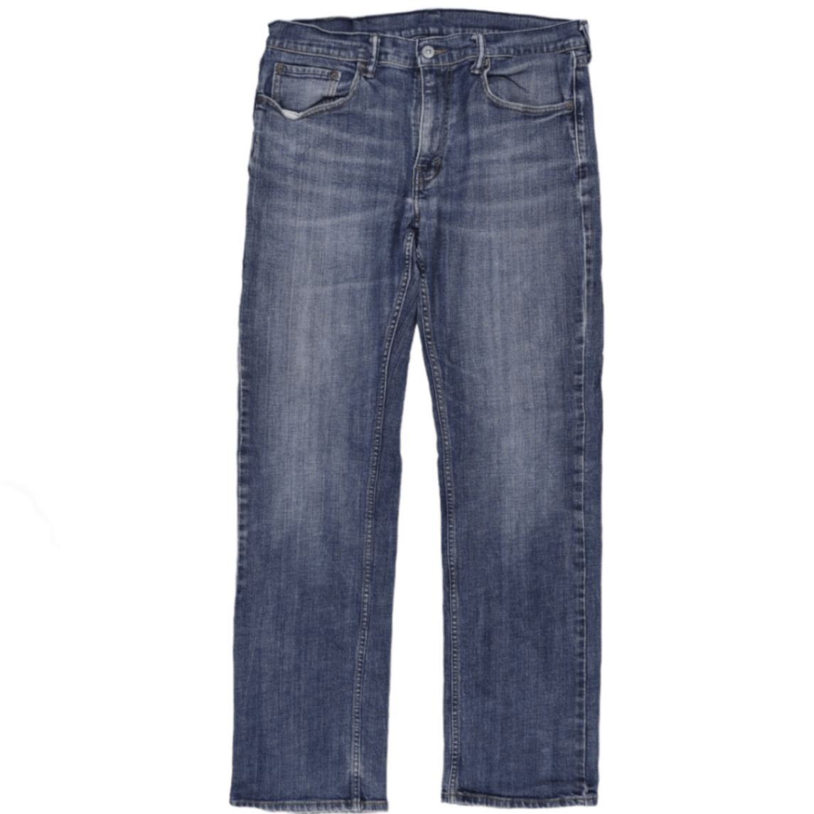 Levi's 551Z Authentic Straight Fit Jeans Blue W34 L34 Cotton Vintage