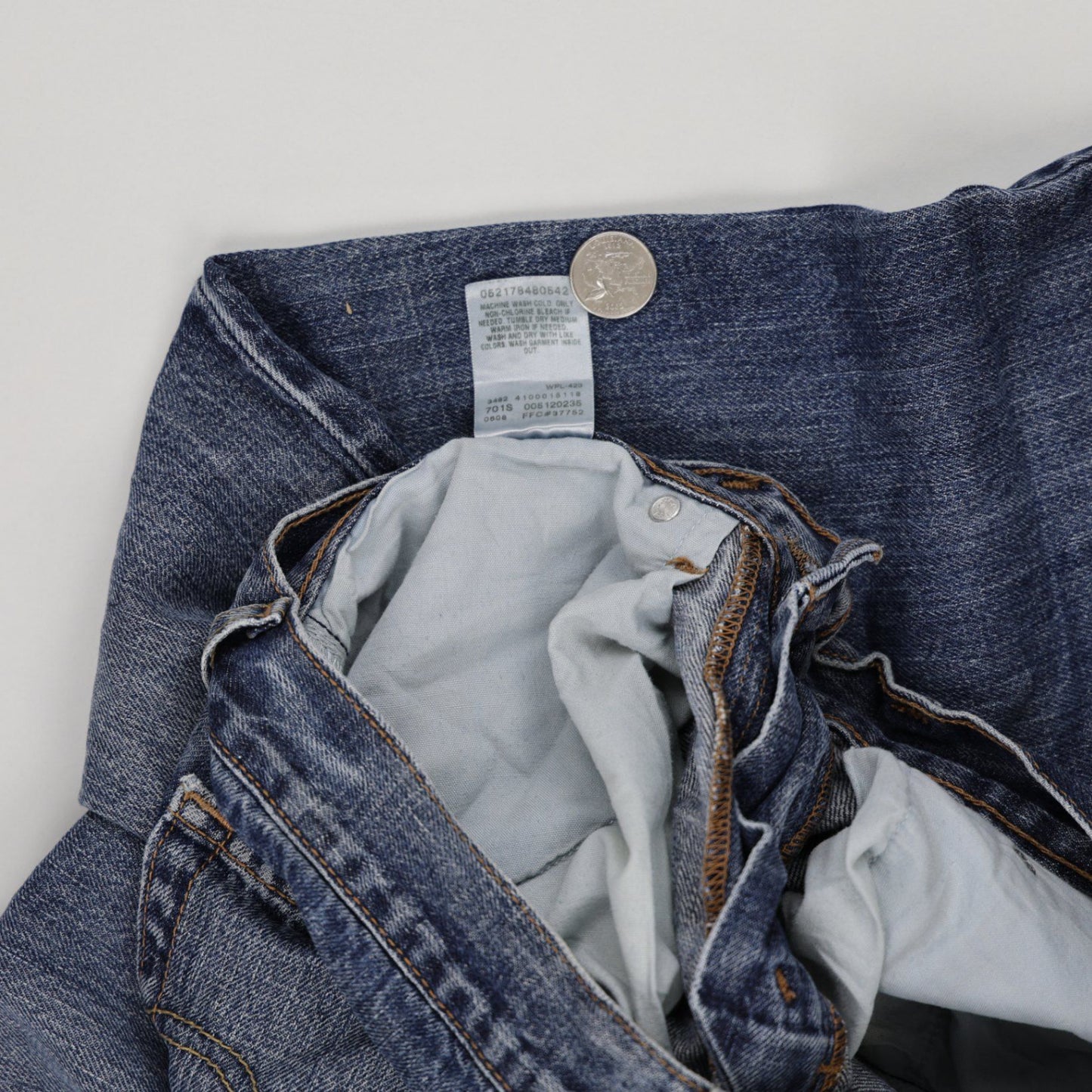 Levi's 512 Slim Fit Jeans Blue W31 L34 Cotton Denim