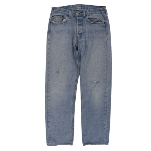 Levi's 501 Vintage Light Blue Denim Jeans W32 L30 Cotton Straight Leg