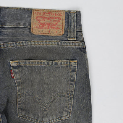 Levi's 522 Slim Fit Jeans Men's Grey Vintage 36L 100% Cotton