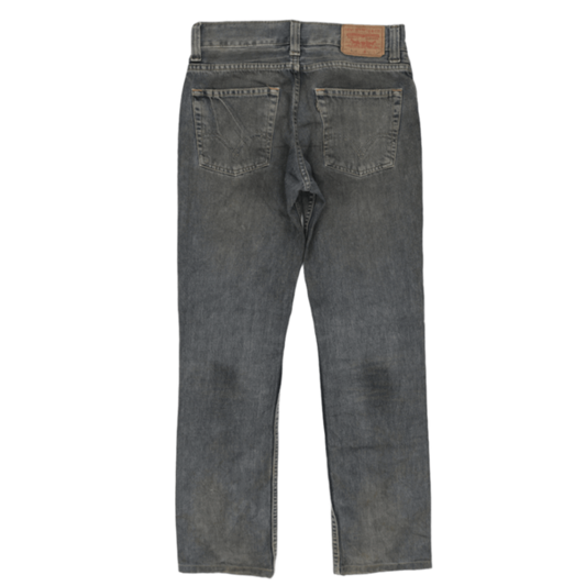 Levi's 522 Slim Fit Jeans Men's Grey Vintage 36L 100% Cotton
