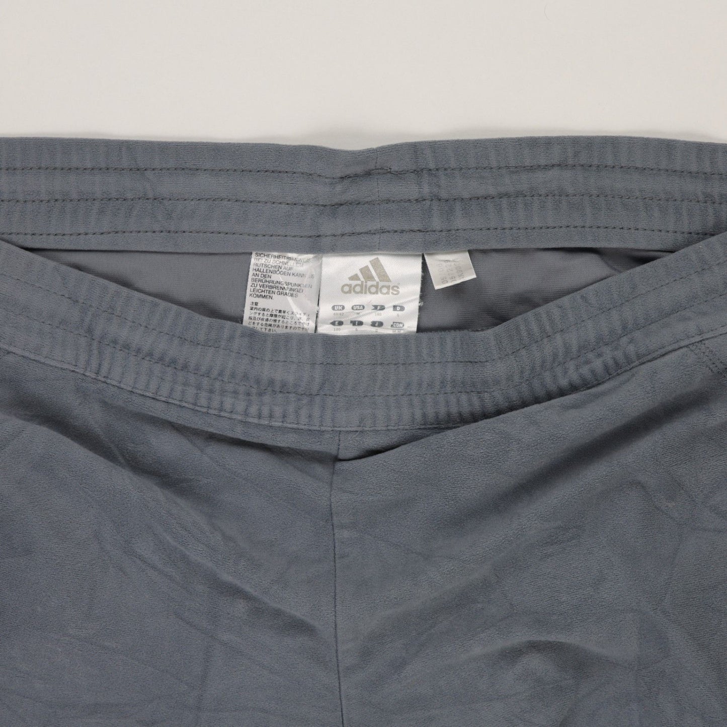 adidas Grey Track Trousers Men Size M Polyester 77 Inseam