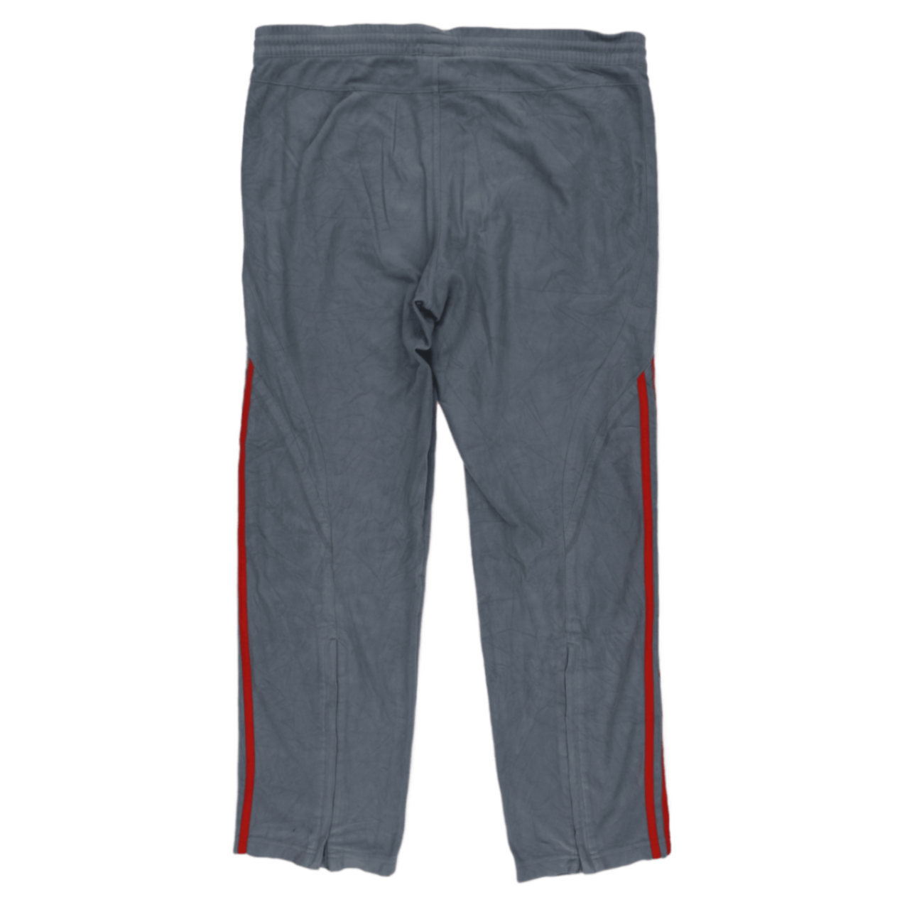 adidas Grey Track Trousers Men Size M Polyester 77 Inseam