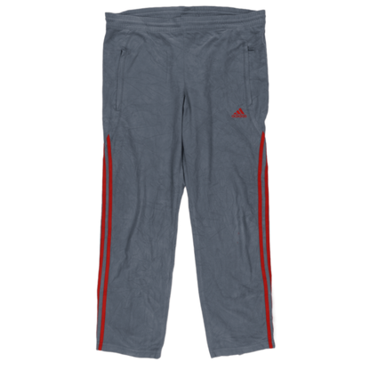adidas Grey Track Trousers Men Size M Polyester 77 Inseam
