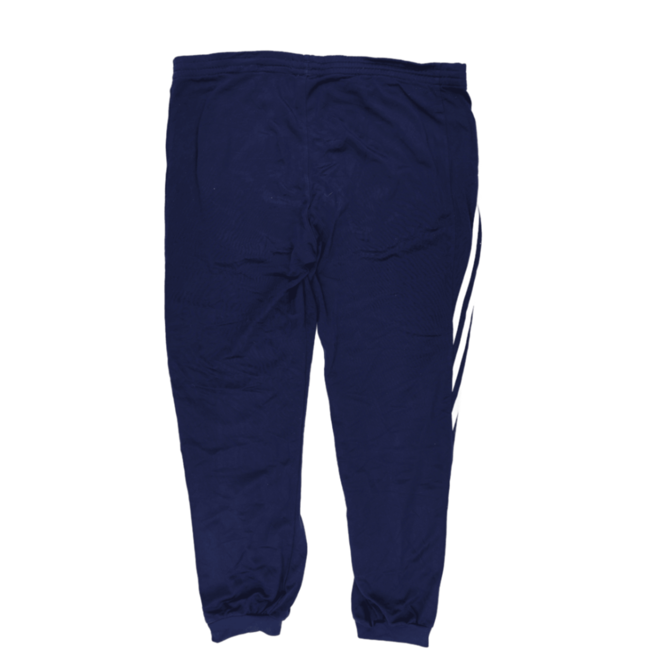 adidas Navy Blue Track Bottoms Large Polyester Men's Trousers