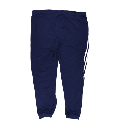 adidas Navy Blue Track Bottoms Large Polyester Men's Trousers