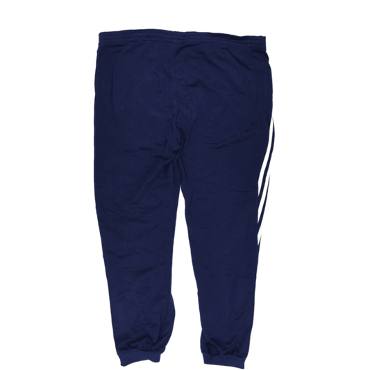 adidas Navy Blue Track Bottoms Large Polyester Men's Trousers