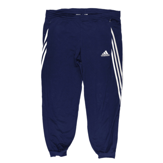 adidas Navy Blue Track Bottoms Large Polyester Men's Trousers