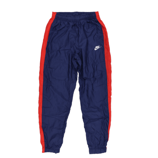 Nike Vintage Track Pants Navy Blue Red Small 75 cm Inseam Nylon