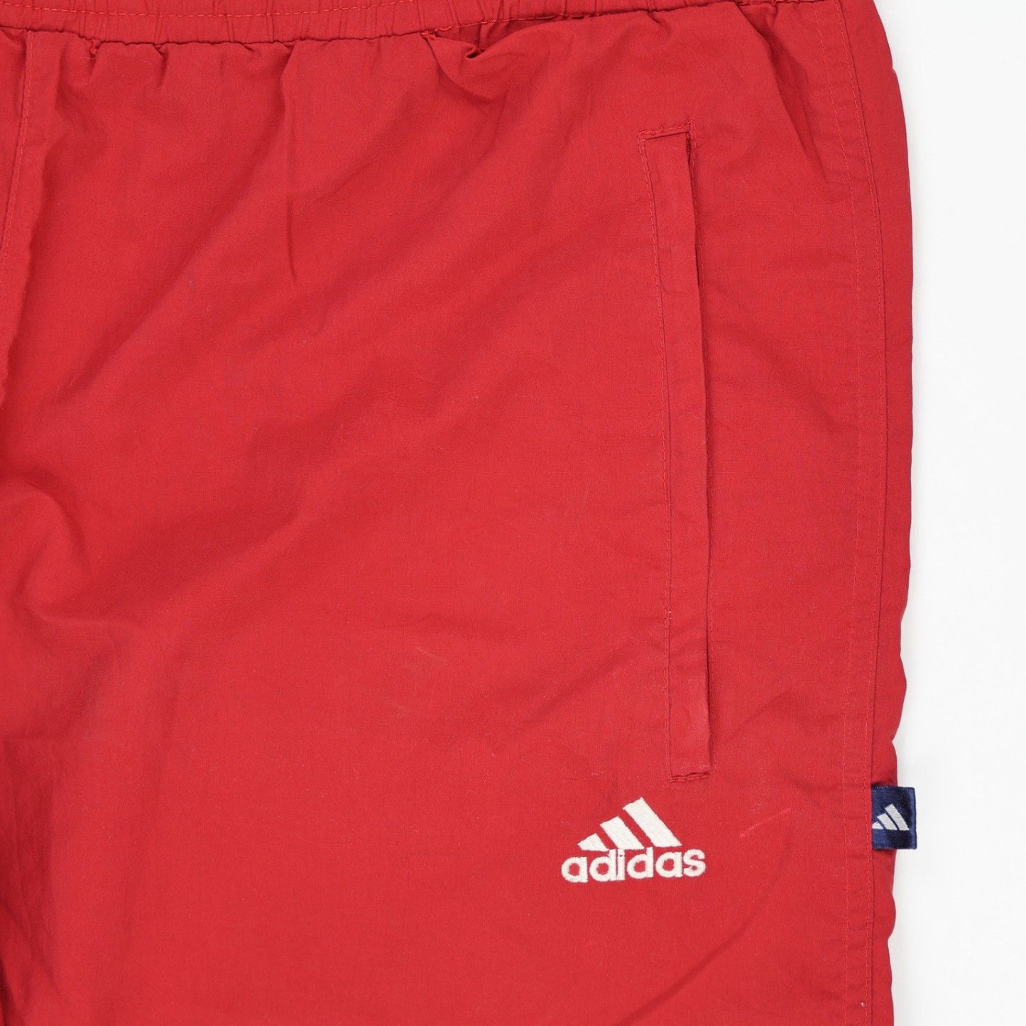 Adidas Red Vintage Track Trousers Large 42 Waist 76 Inseam Polyester
