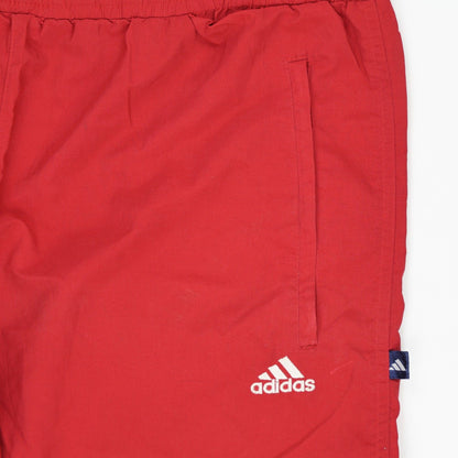Adidas Red Vintage Track Trousers Large 42 Waist 76 Inseam Polyester