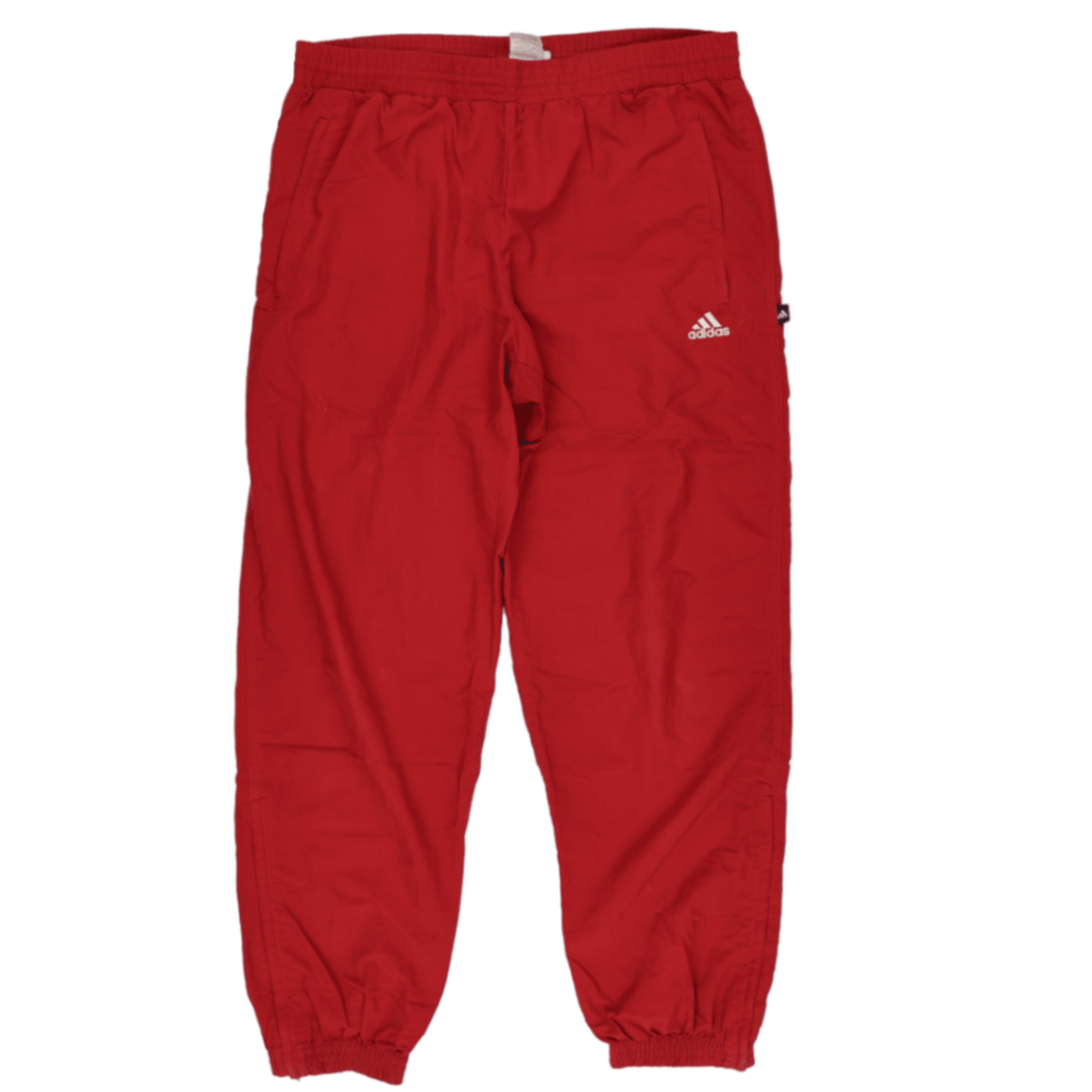 Adidas Red Vintage Track Trousers Large 42 Waist 76 Inseam Polyester