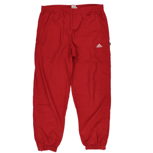 Adidas Red Vintage Track Trousers Large 42 Waist 76 Inseam Polyester
