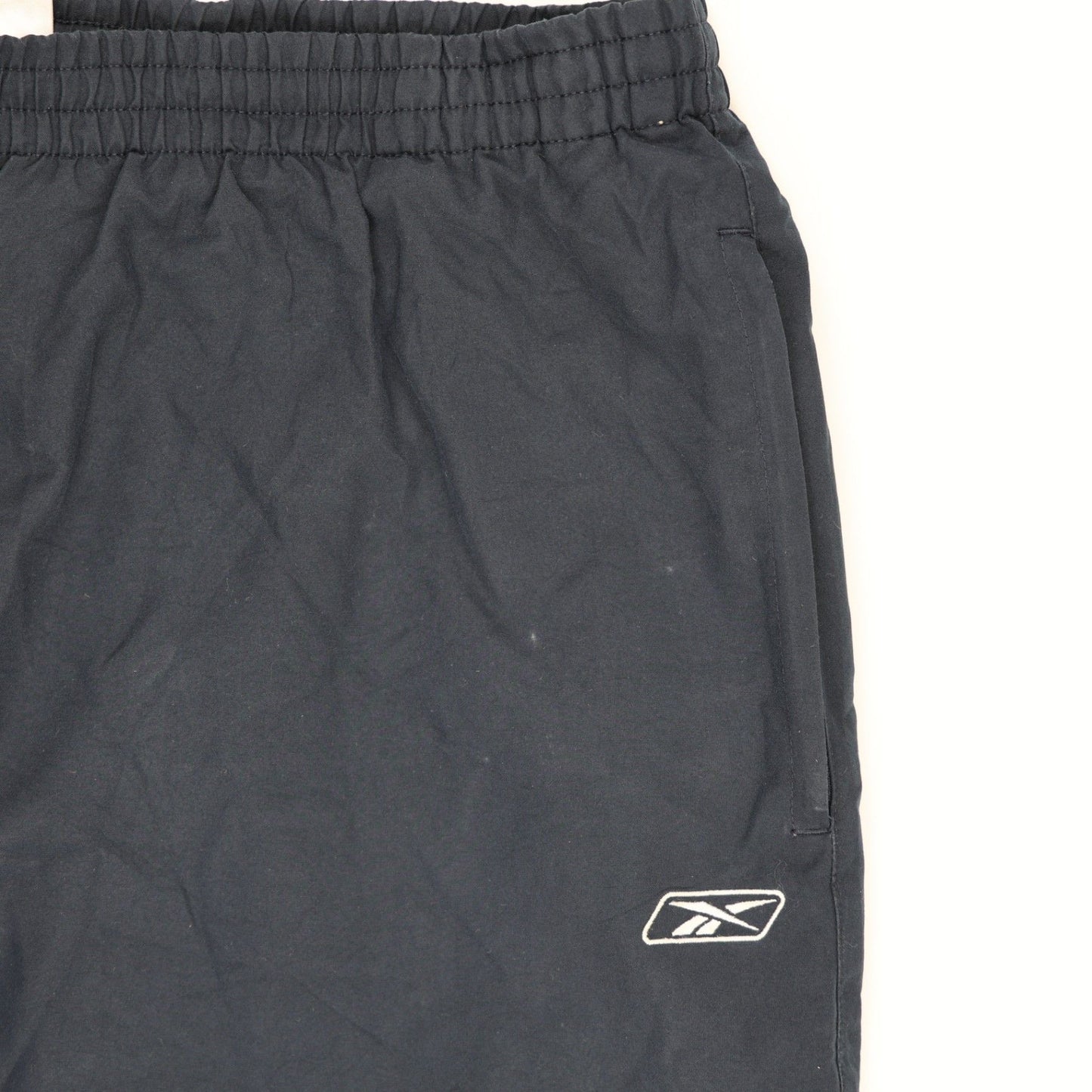 Reebok Navy Blue Tracksuit Bottoms Large Polyester Blend Vintage Joggers