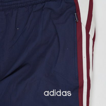 Adidas Track Pants Navy Blue Medium Polyester 75 cm Inseam 38 cm Waist Size