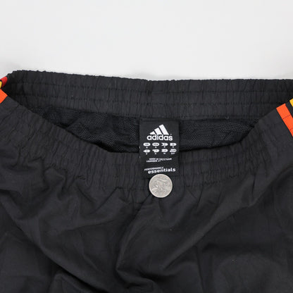 adidas Essentials Black Track Pants Small Polyester Vintage 77 cm Inseam 38 cm Waist