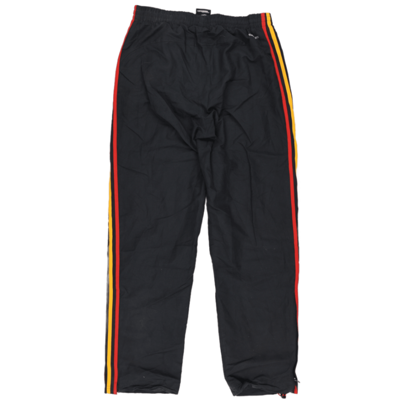 adidas Essentials Black Track Pants Small Polyester Vintage 77 cm Inseam 38 cm Waist