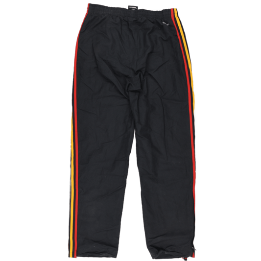 adidas Essentials Black Track Pants Small Polyester Vintage 77 cm Inseam 38 cm Waist
