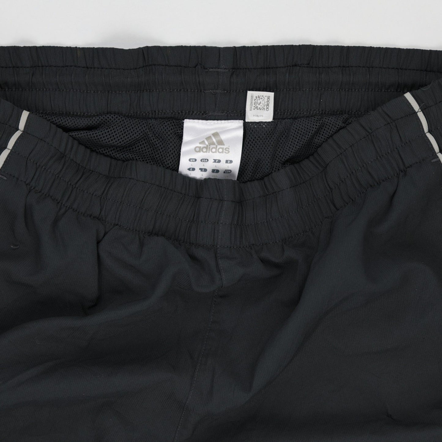 adidas Black Track Pants Large Polyester Men's Trousers