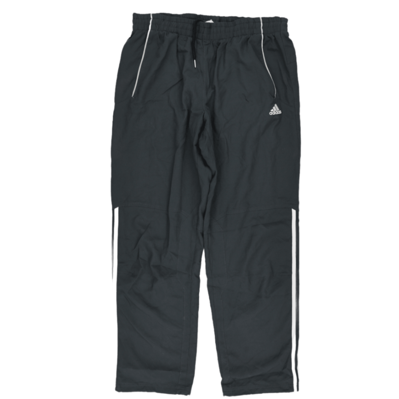 adidas Black Track Pants Large Polyester Men's Trousers