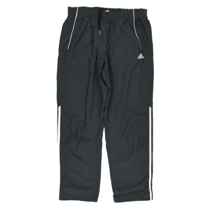 adidas Black Track Pants Large Polyester Men's Trousers