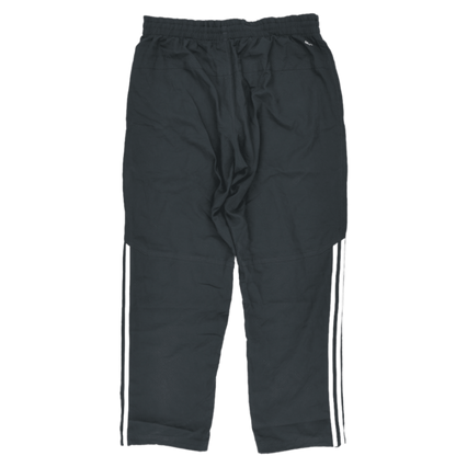 adidas Black Track Pants Large Polyester Men's Trousers